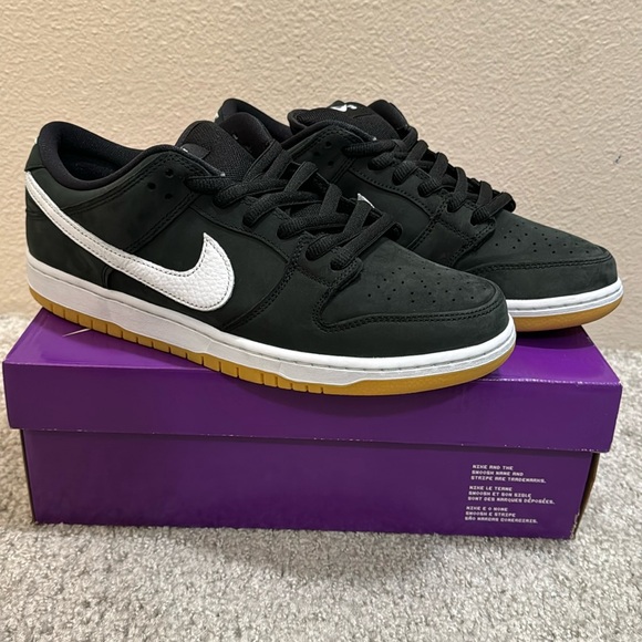 Nike Other - DS - Nike SB Dunk Low black/white W/Box